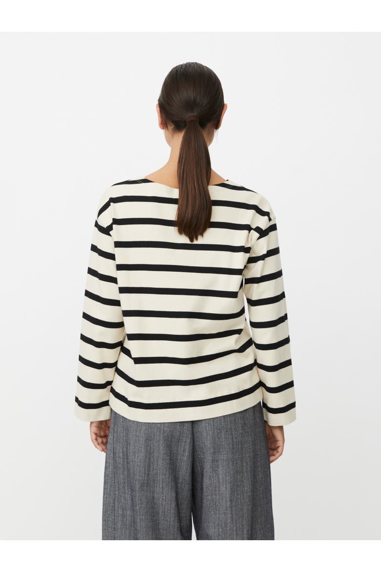 Striped Sweater, Alternate, color, Black