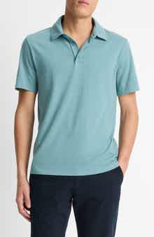 Vince Regular Fit Garment Dyed Cotton Polo