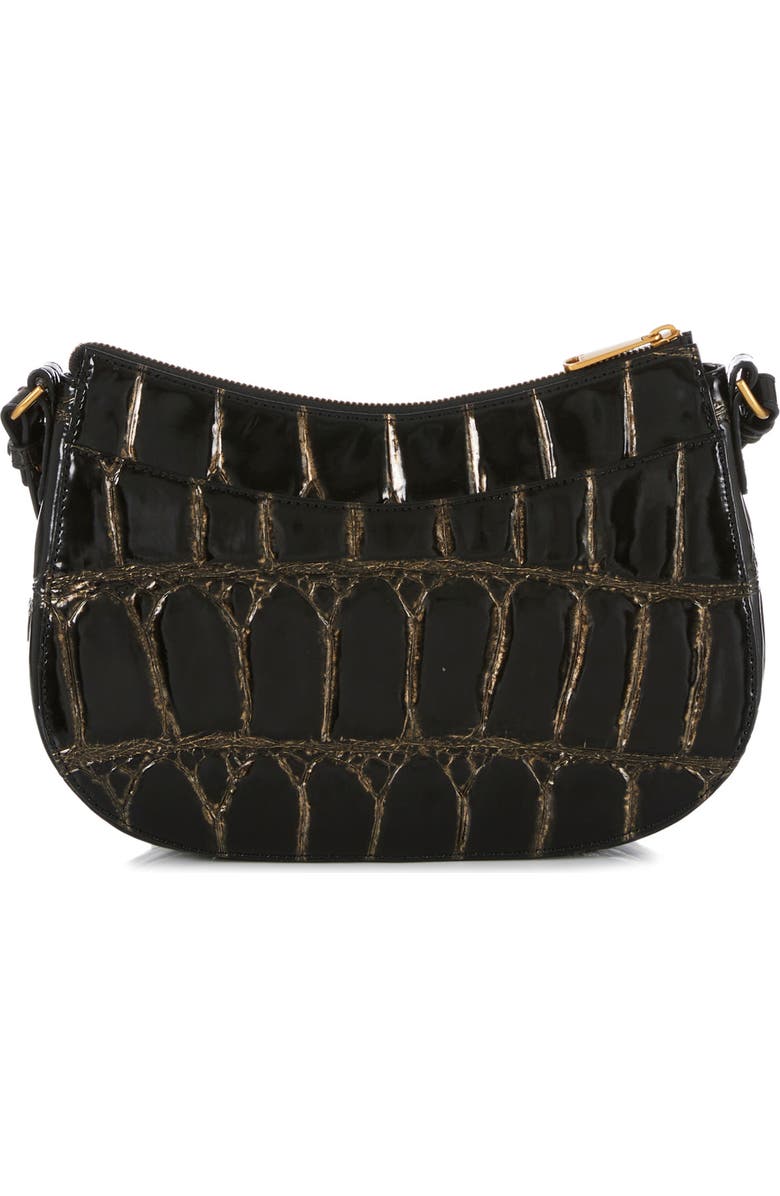 Brahmin Shayna Croc Embossed Leather Crossbody, Alternate, color,
