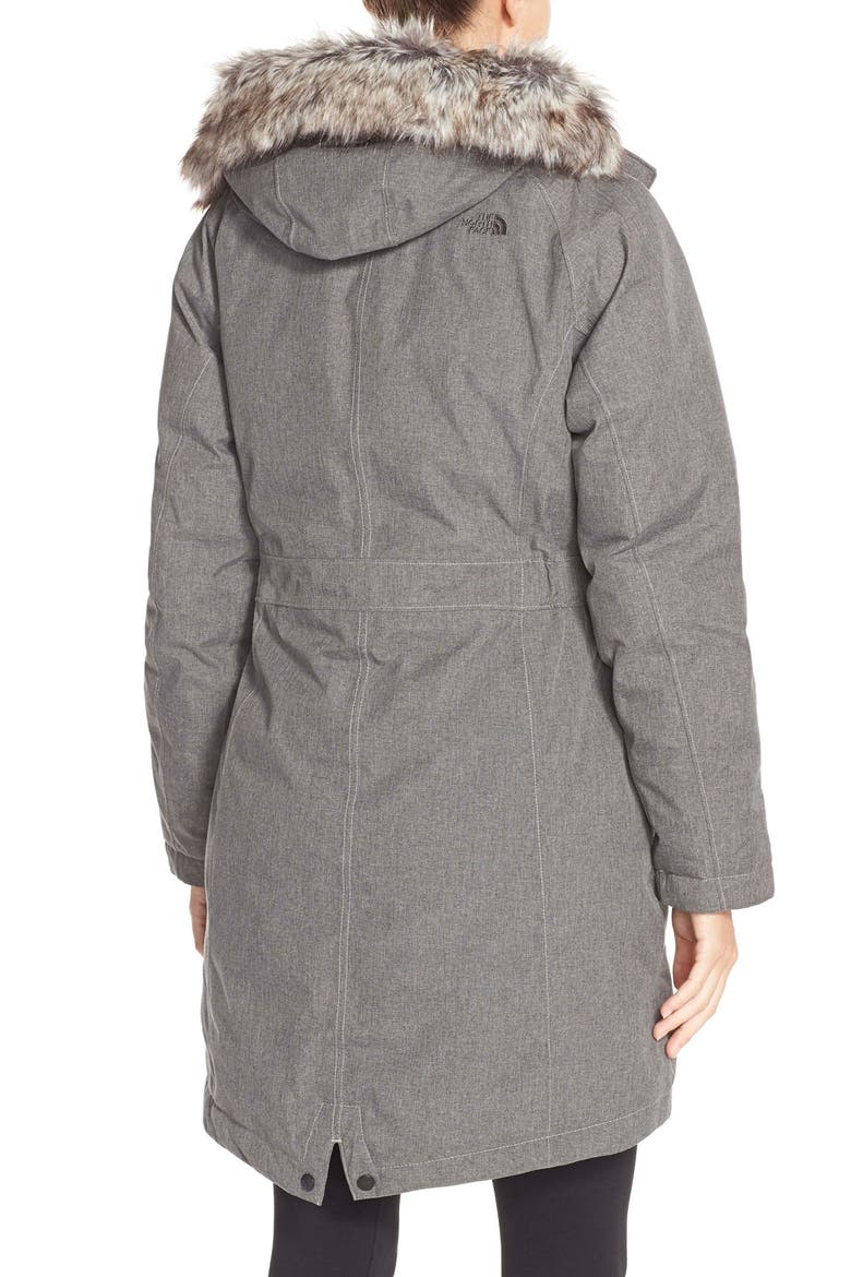 'Arctic' Parka with Removable Faux Fur Trim Hood, Alternate, color, GRAPHITE GREY