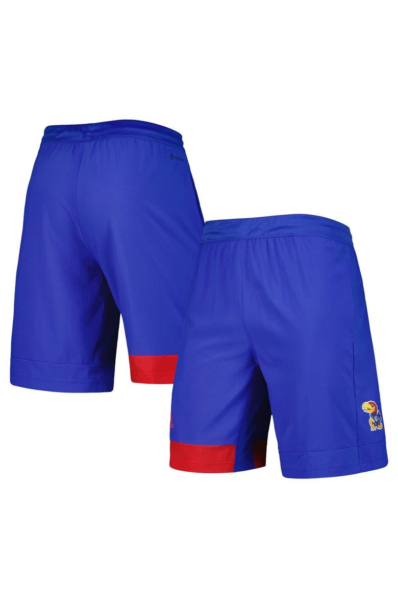 Men's adidas Royal Kansas Jayhawks Training Shorts, Main, color, Royal