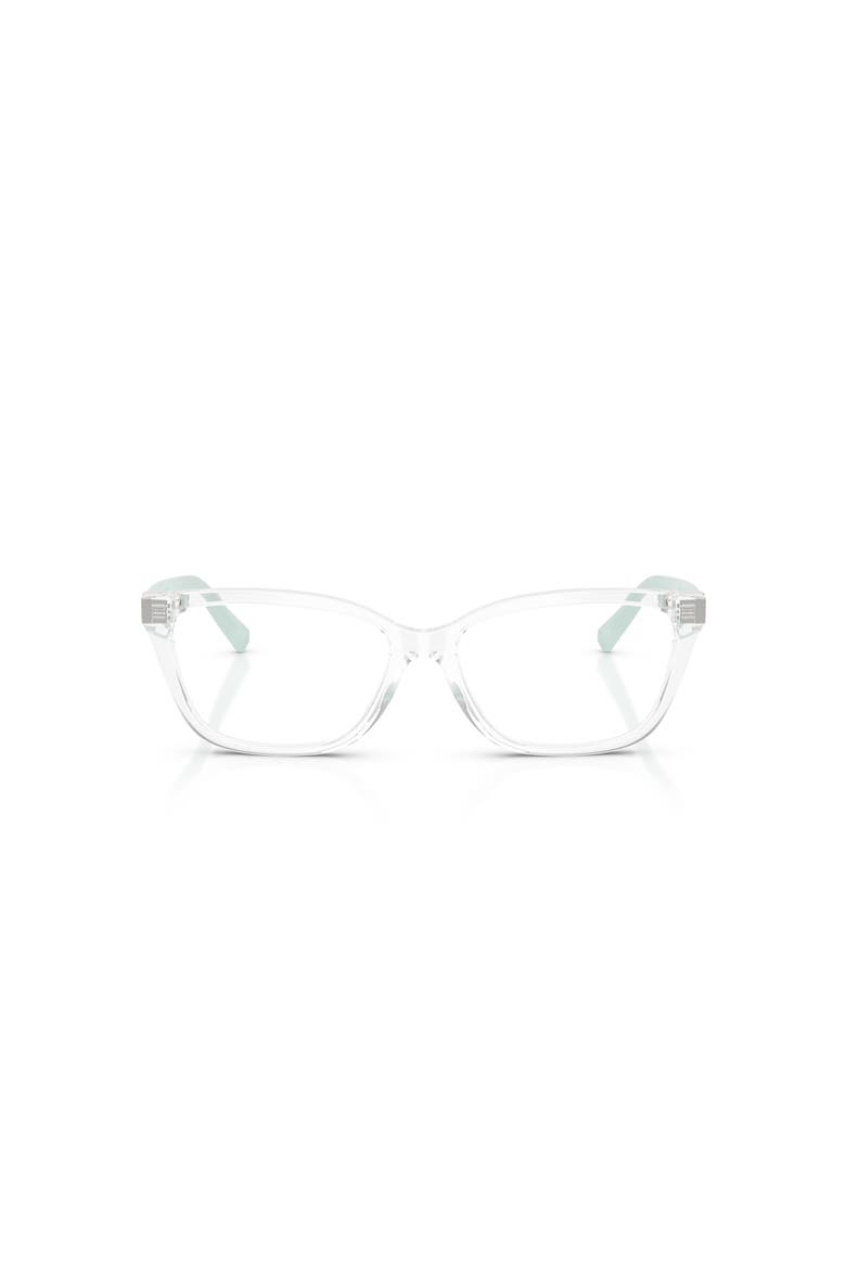 55mm Rectangle optical glasses, Alternate, color, Transparent