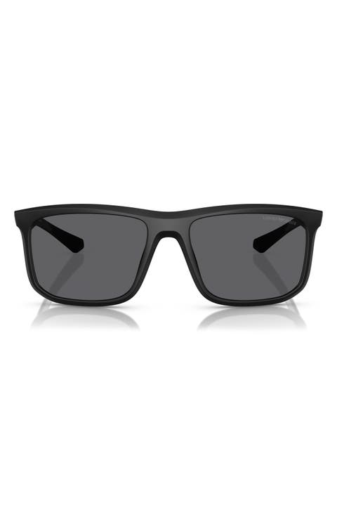 57mm Polarized Square Sunglasses