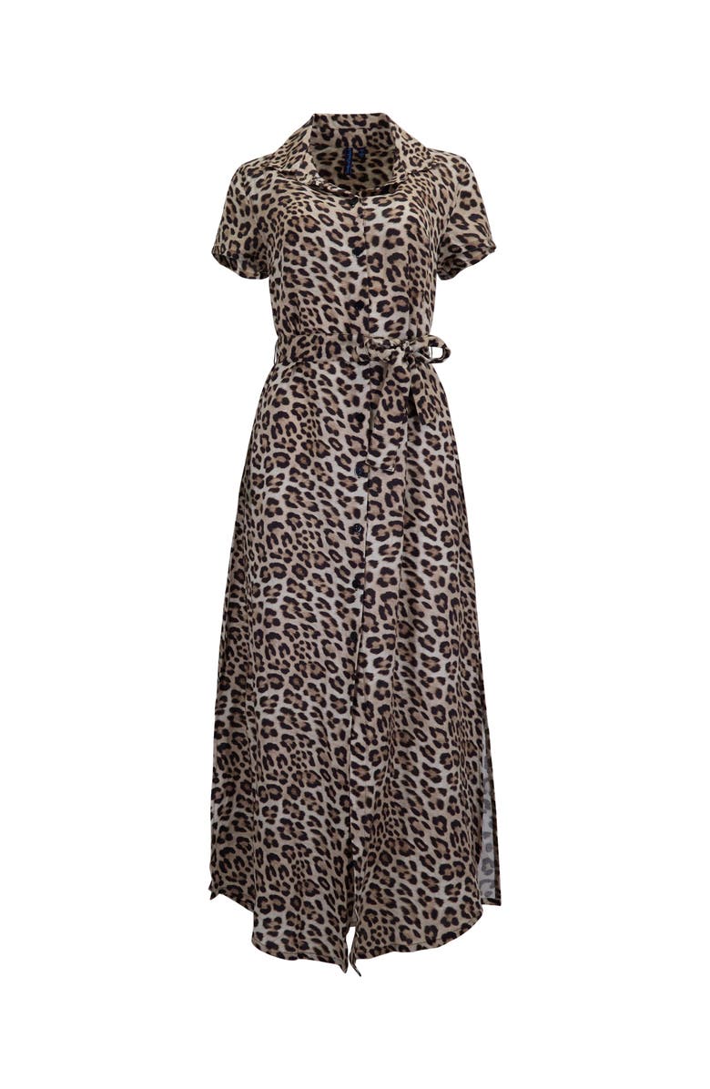 Lords of Harlech Leopard Womens Shirt Dress, Alternate, color, Leopard Brown