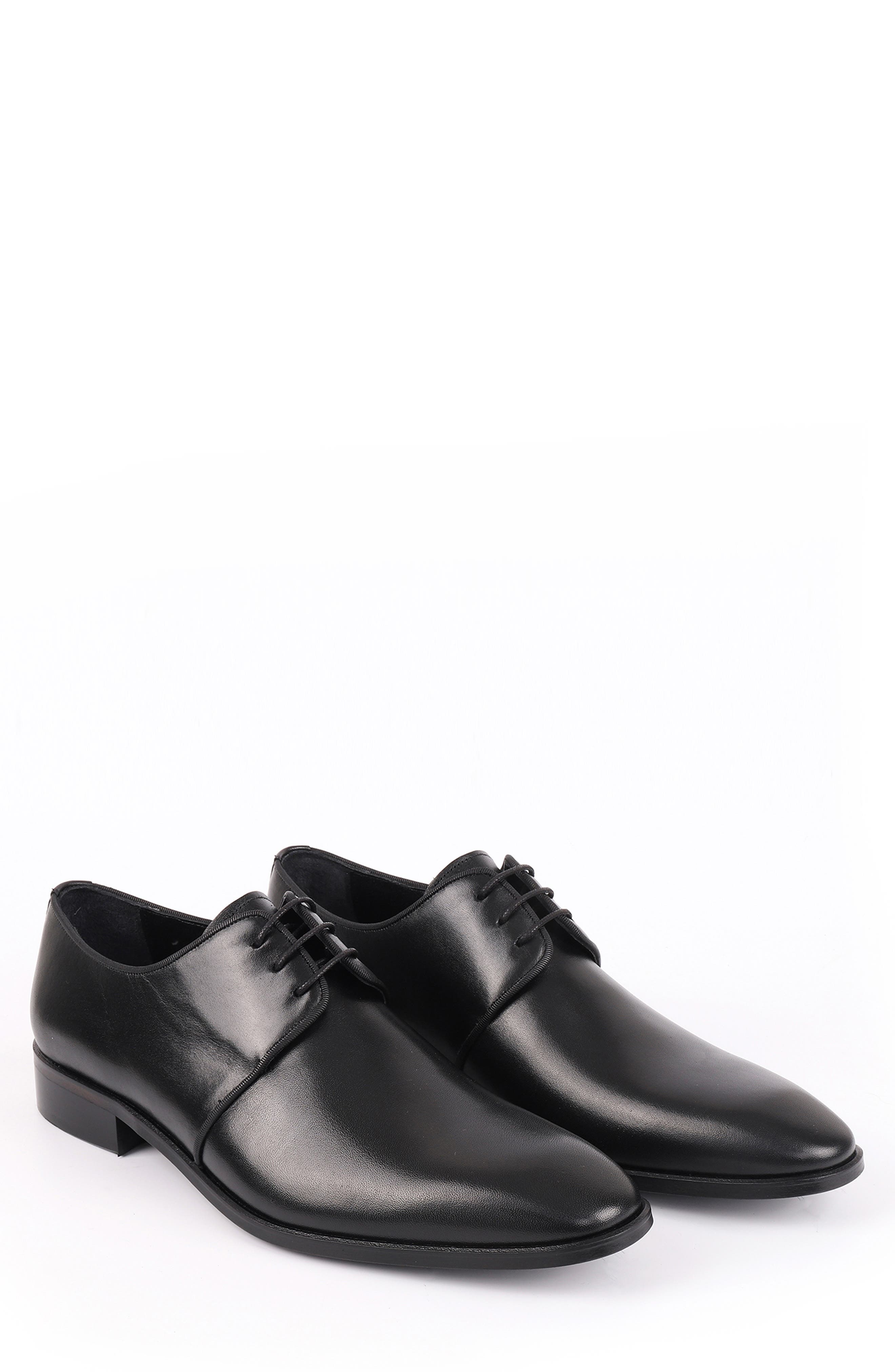 VELLAPAIS Hico Leather Derby, Alternate, color, Black