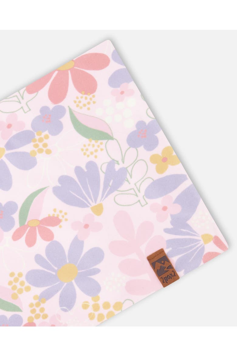 Stretch Jersey Flower Neck Tube, Alternate, color, Pink Flower Print