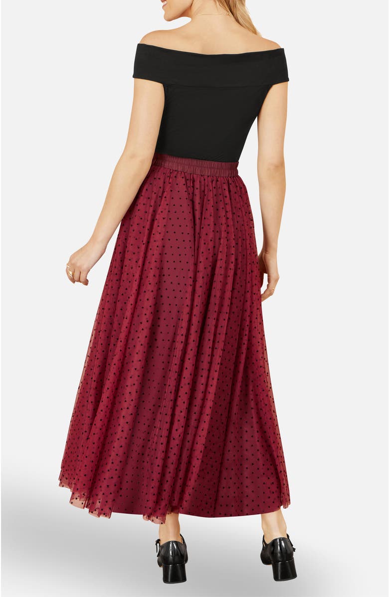 Yumi 100% Cotton Knot Detail Bardot Top, Alternate, color, Black