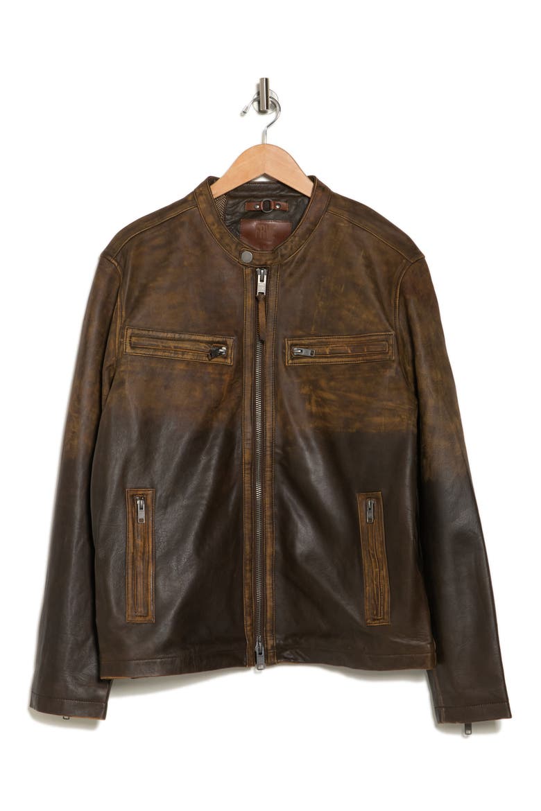 Vintage Racer Jacket, Alternate, color, BEIGE / BROWN