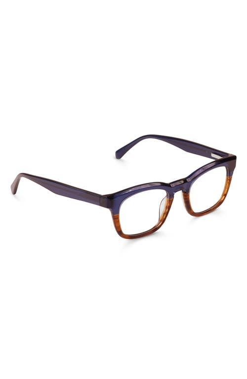 Eyebobs Humble Narrator 49mm Small Square Reading Glasses In Blue