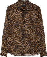 Nili Lotan Gaia Slim Fit Silk Shirt