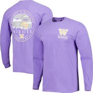 IMAGE ONE Men's Purple Washington Huskies Circle Campus Scene Long Sleeve T-Shirt