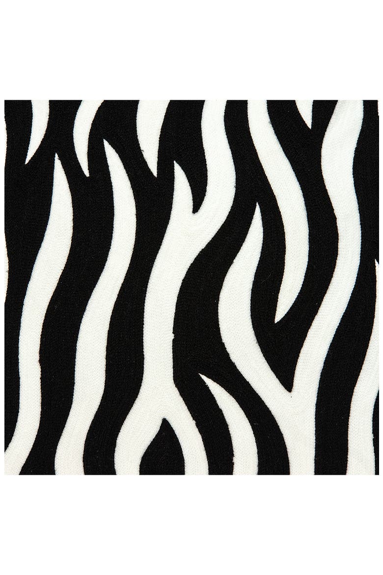 Simba Decorative Accent Pillow, Alternate, color, BLACK