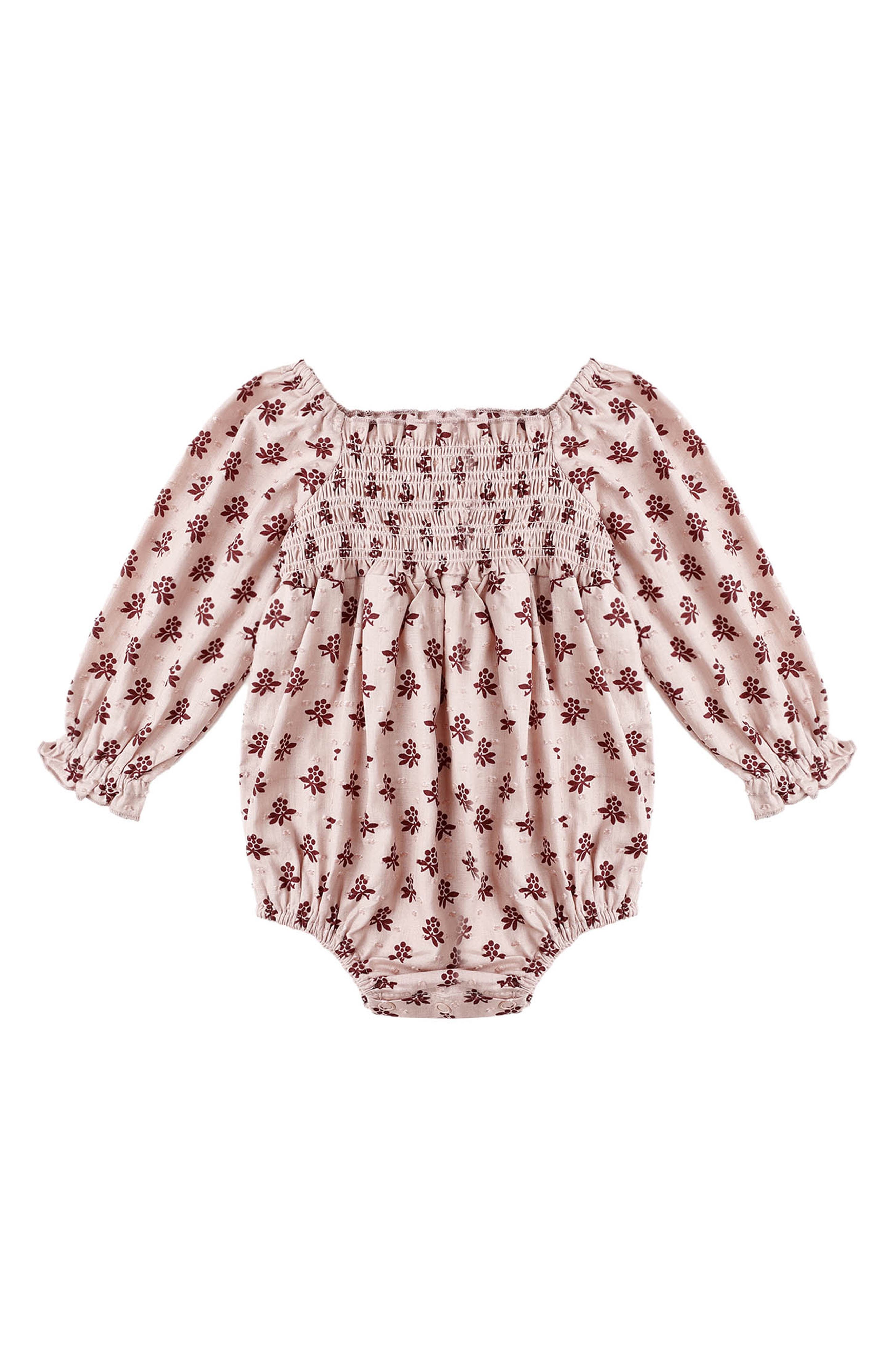 Cora Blush Flower Switt Dot Bodysuit