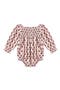 Cora Blush Flower Switt Dot Bodysuit