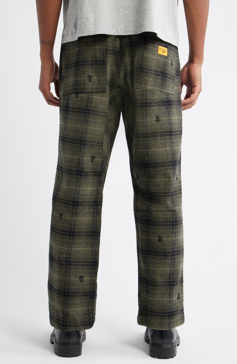 Service Works Thistle Plaid Chef Pants, Alternate, color, Olive