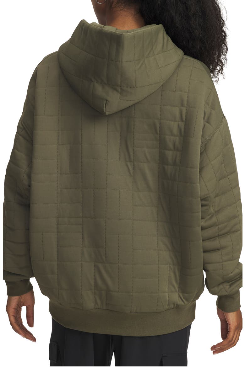 Unstoppable Fleece Textured Hoodie, Alternate, color, GRN