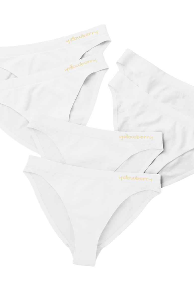 Yellowberry 6PK Scout Seamless Underwear, Alternate, color, Snowflake