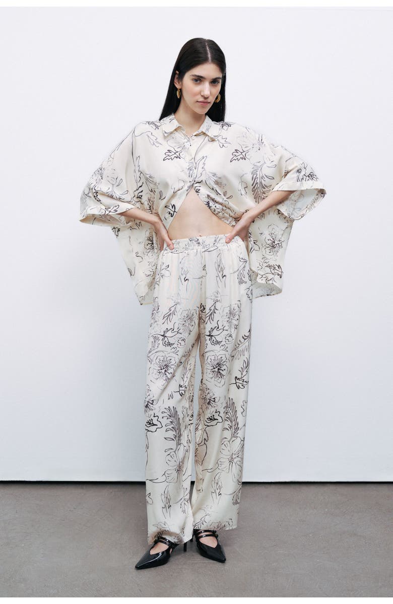 Nocturne Patterned Jacquard Pants, Alternate, color, 