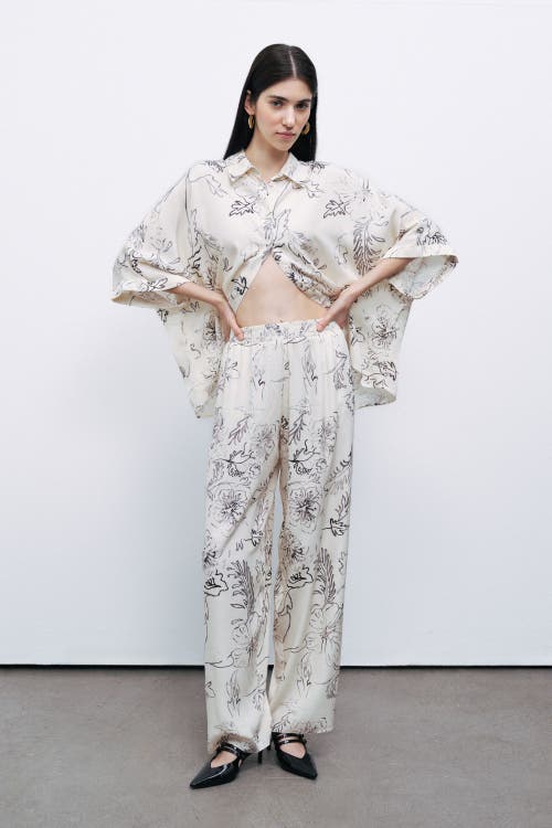 Nocturne Patterned Jacquard Pants In Multi-colored