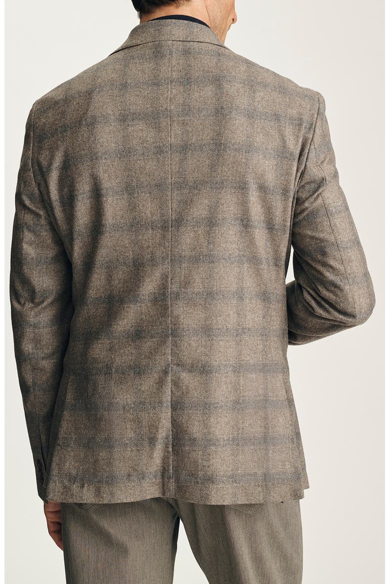 Matteo Checked Wool Blend Sport Coat, Alternate, color, LIGHT BROWN