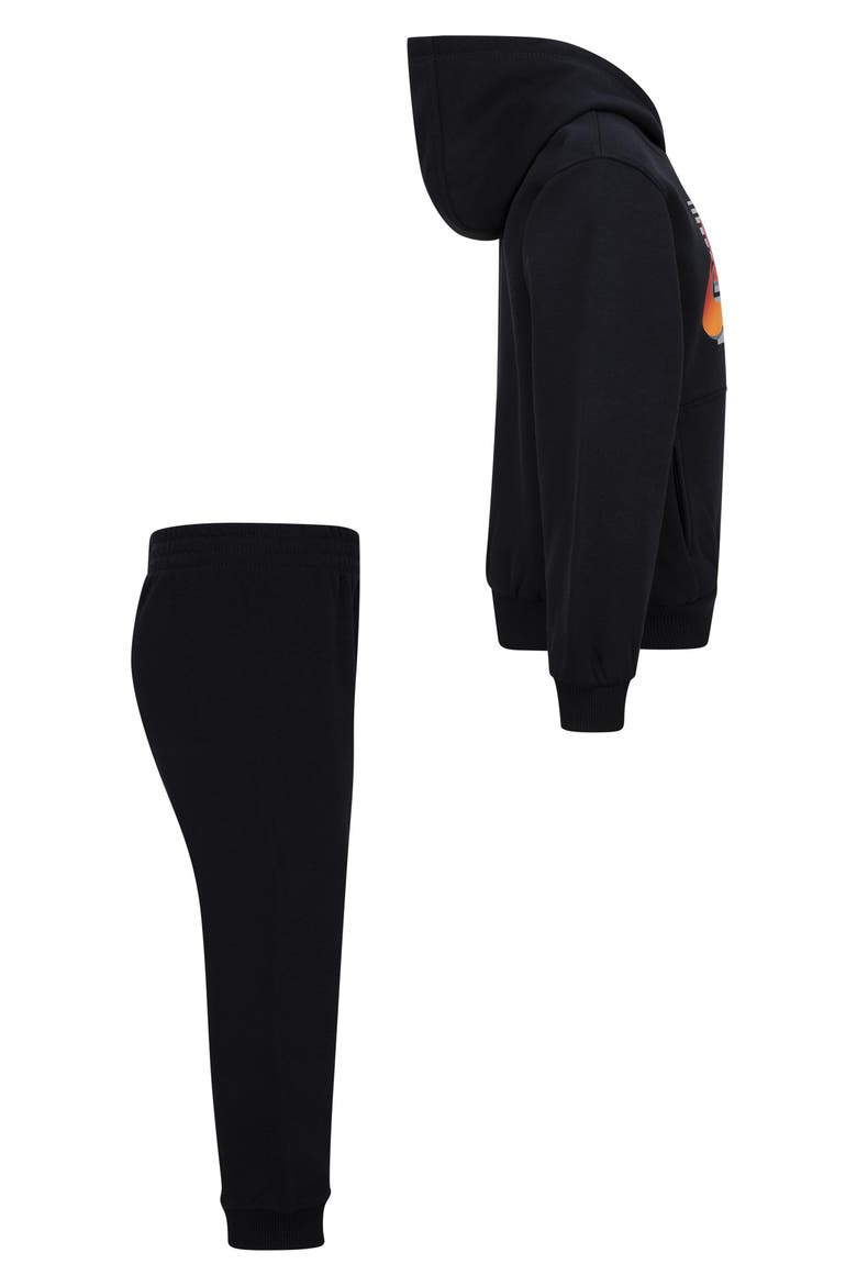 Kids' Gradient Futura Logo Pullover Hoodie & Joggers Set, Alternate, color, BLACK