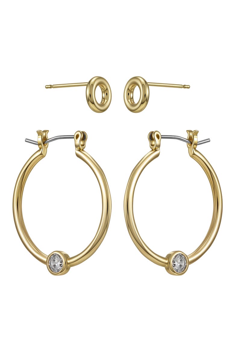 Set of 2 Assorted Earrings, Alternate, color, SILVER
