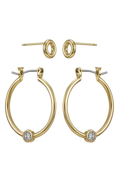 Vince Camuto Set Of 2 Assorted Earrings In Gold