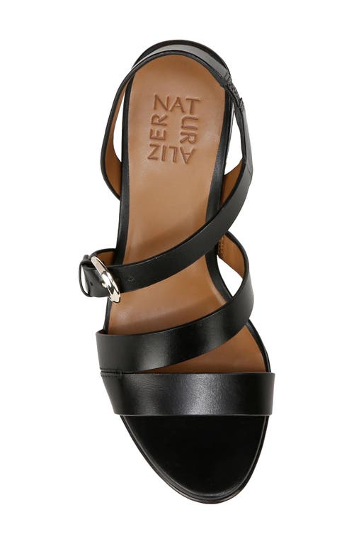 Naturalizer Veva Strappy Sandal In Black Leather