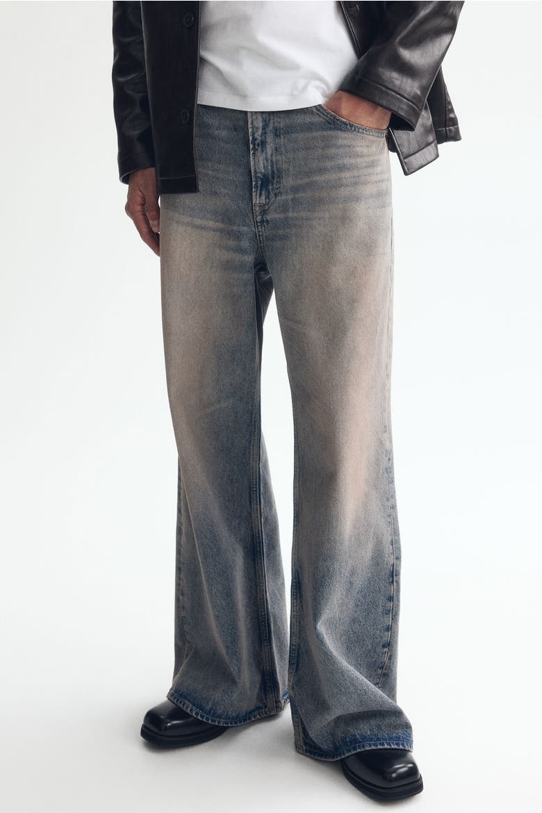 Loose Bootcut Jeans, Alternate, color, Washed denim blue