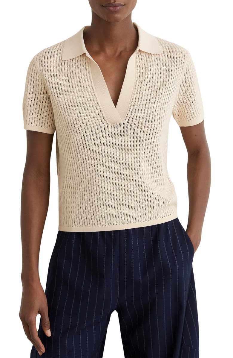 Reiss Pippa Knit Polo, Main, color, 