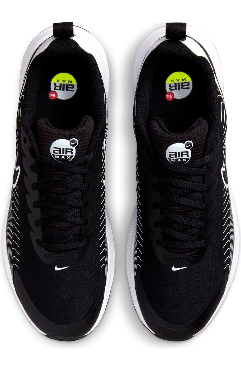 Nike Air Max Nuaxis Sneaker, Alternate, color, Black/ Black/ White/ Volt