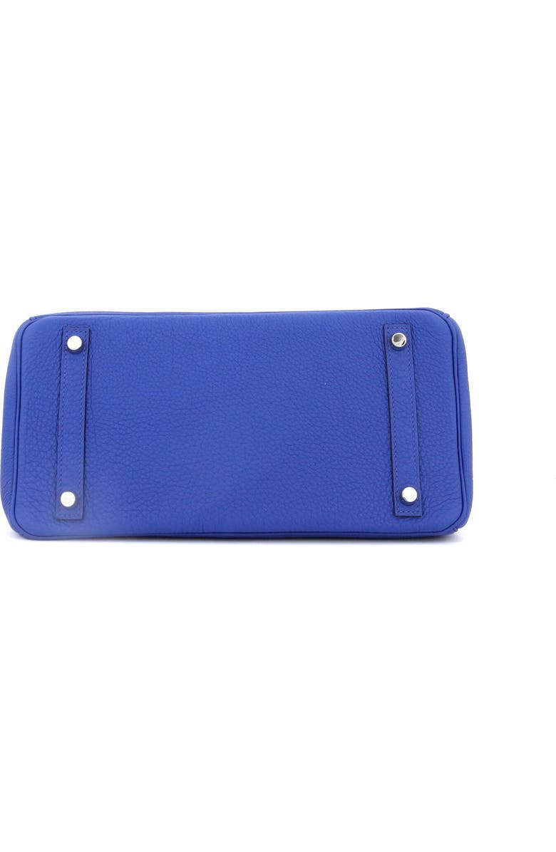 Pre-Owned Hermes Birkin Handbag Blue Togo with Palladium Hardware 30, Alternate, color, Bleu Electrique