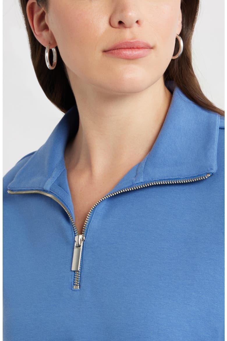 Half Zip Sweatshirt, Alternate, color, BLUE GLORY