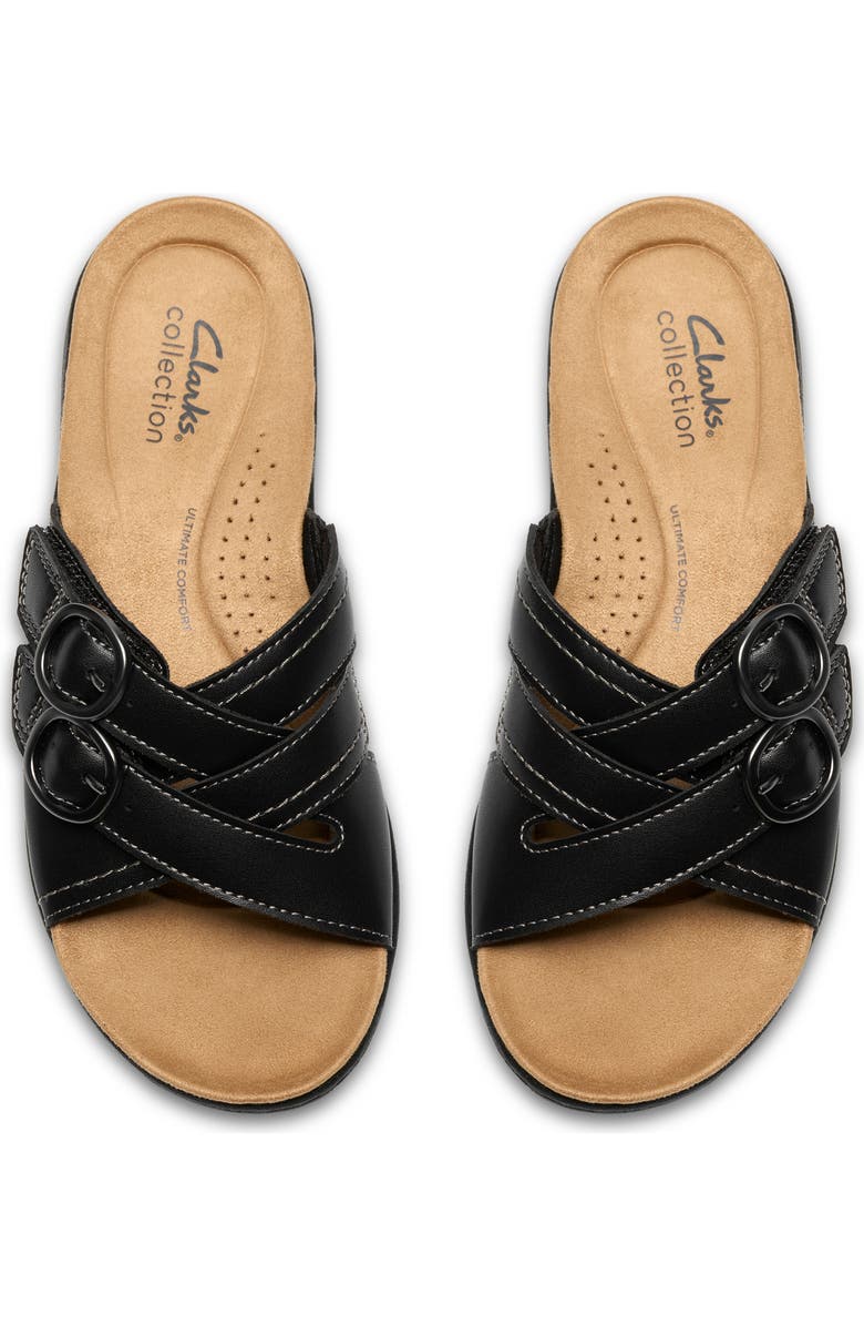 Clarks<sup>®</sup> Laurieann Opal Sandal - Wide Width Available, Alternate, color, Black Leather