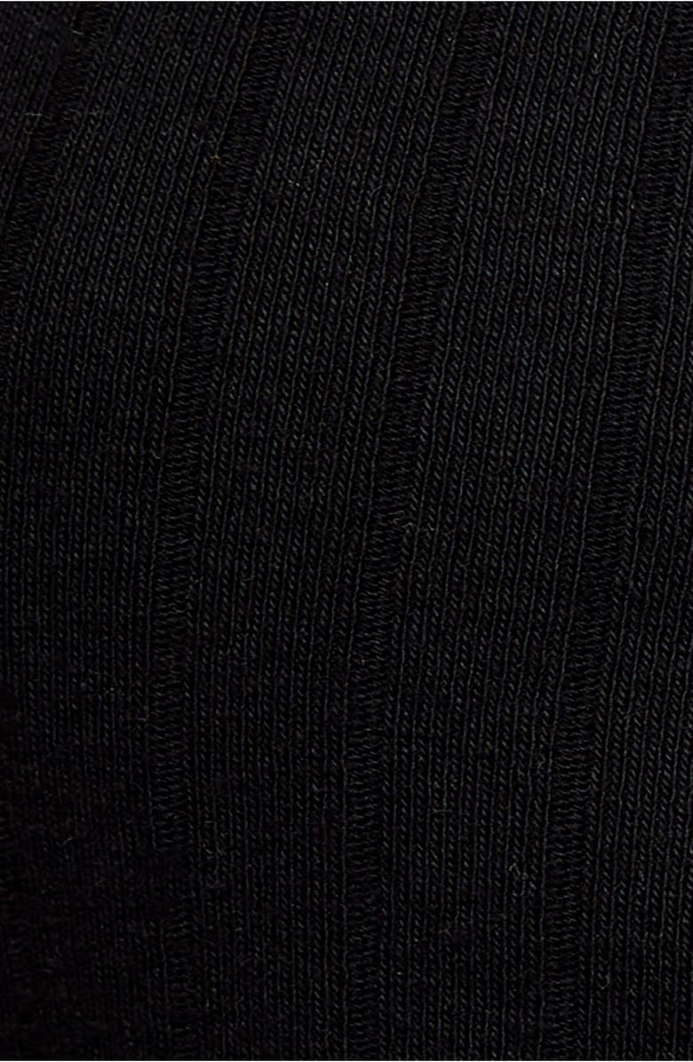 Free People Bryson Cotton Rib Henley Tank, Alternate, color, Black