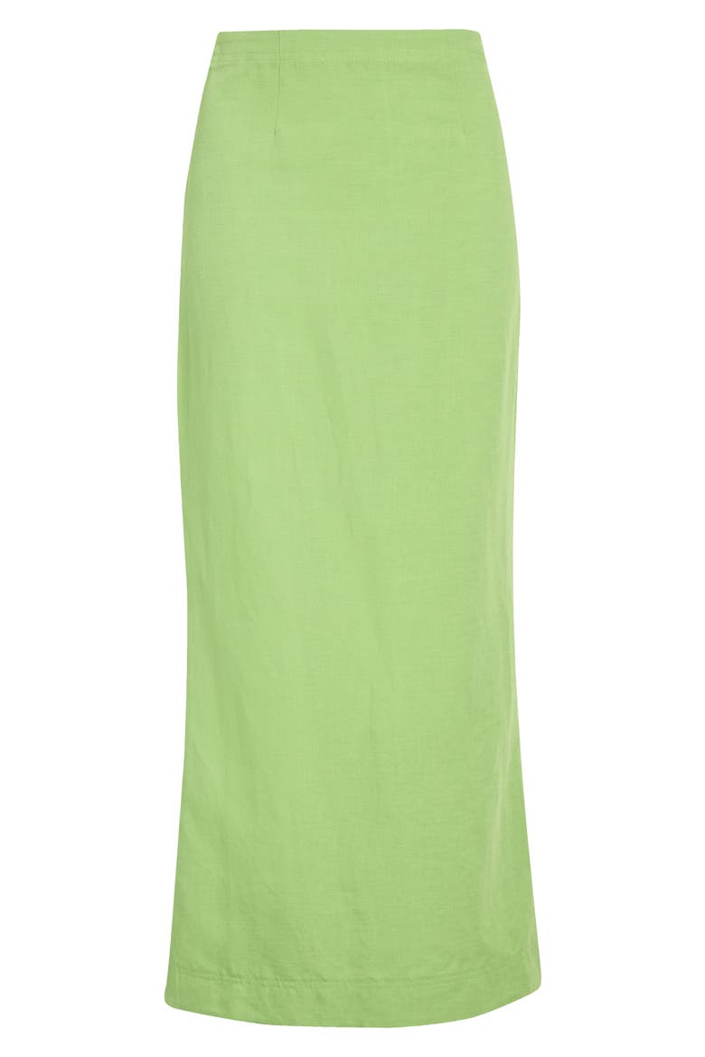 Mia Topstitch Detail Skirt, Alternate, color, APPLE GREEN