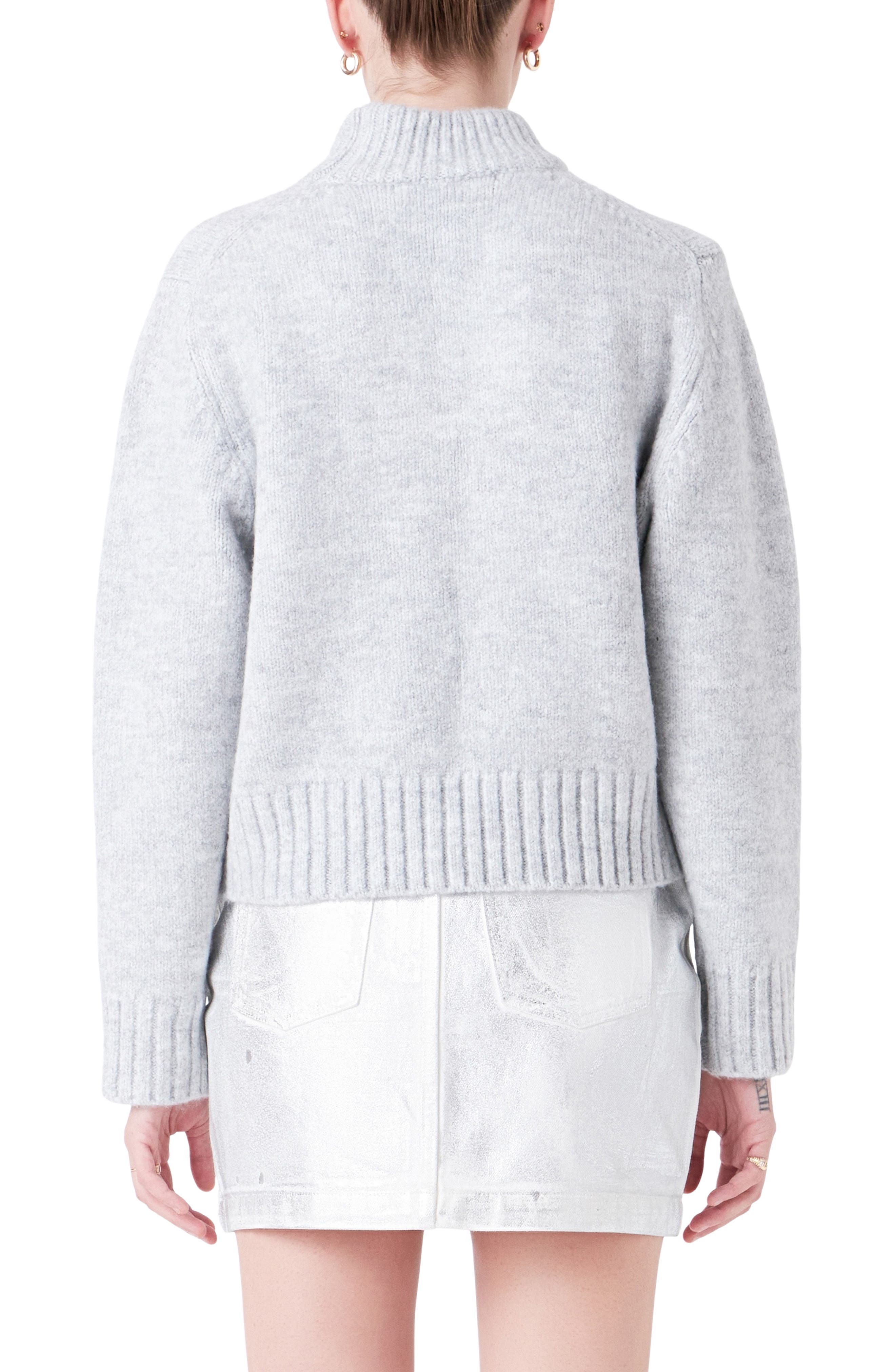 Mock Neck Pullover Sweater - image 2