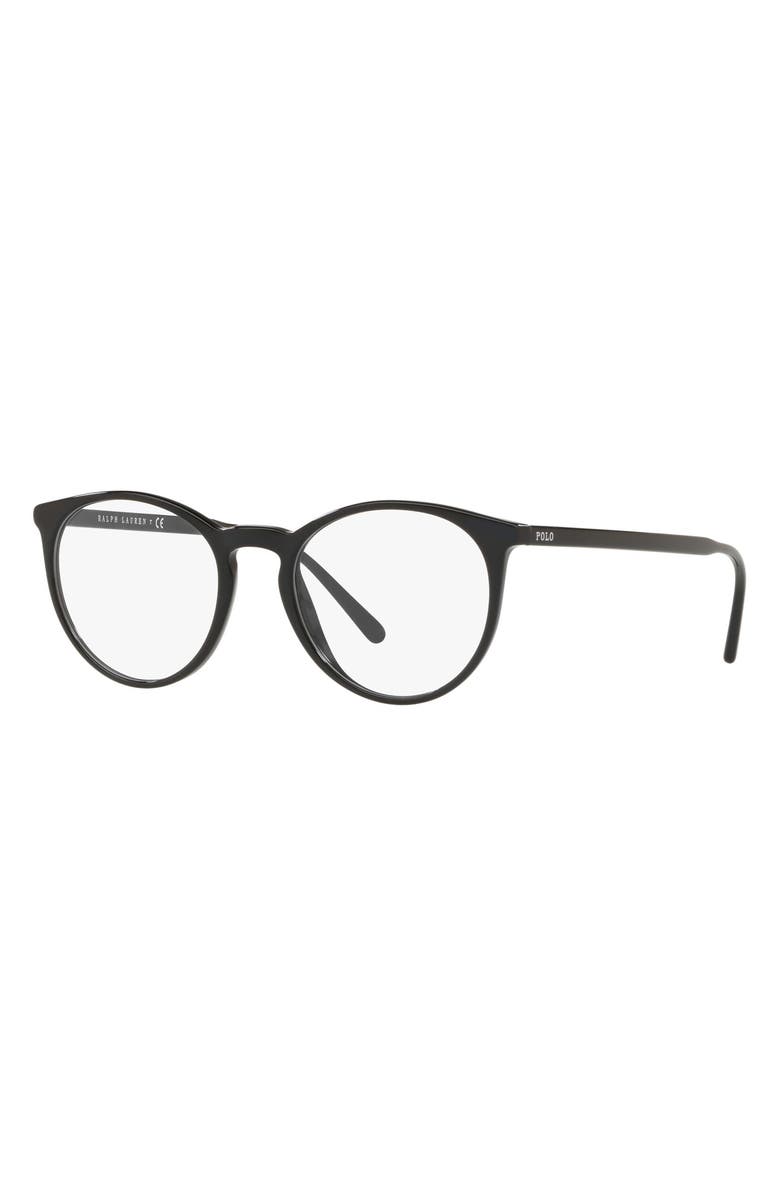 Polo Ralph Lauren 49mm Round Optical Glasses, Alternate, color, 