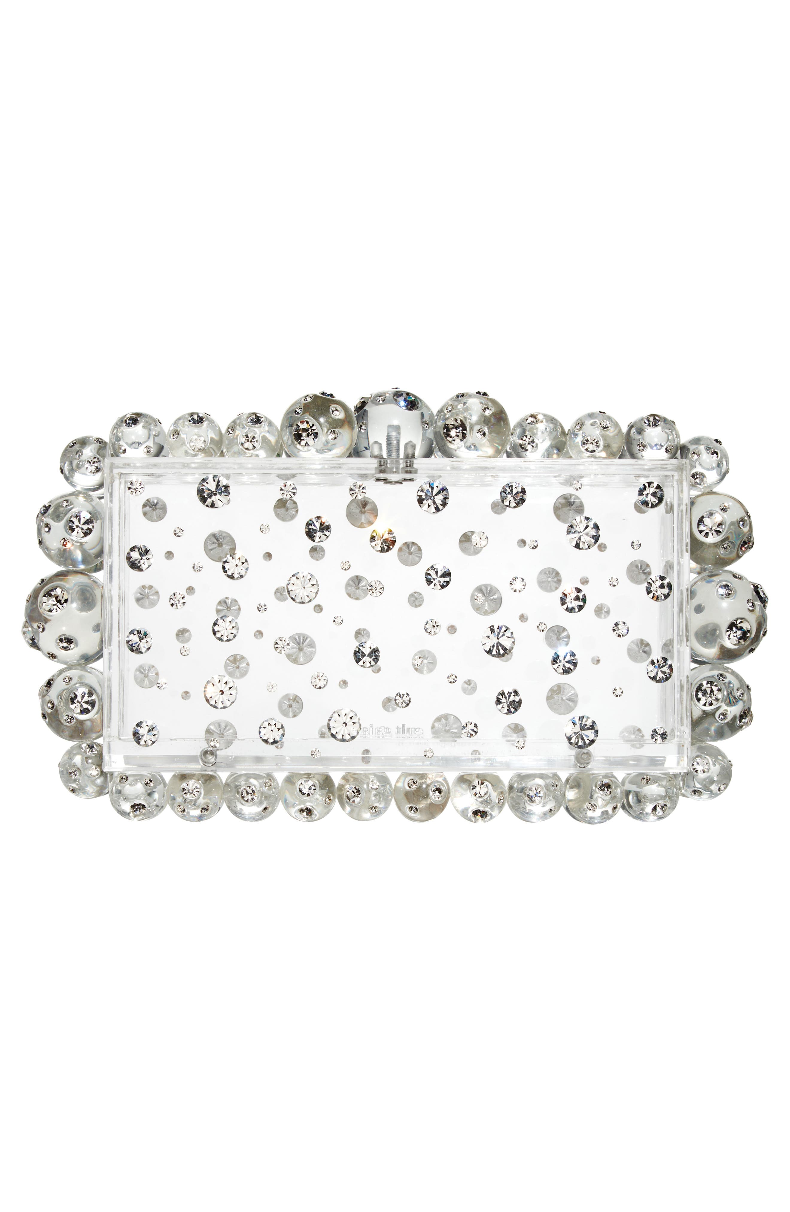 Cult Gaia Eos Embellished Acrylic Box Clutch, Alternate, color, 