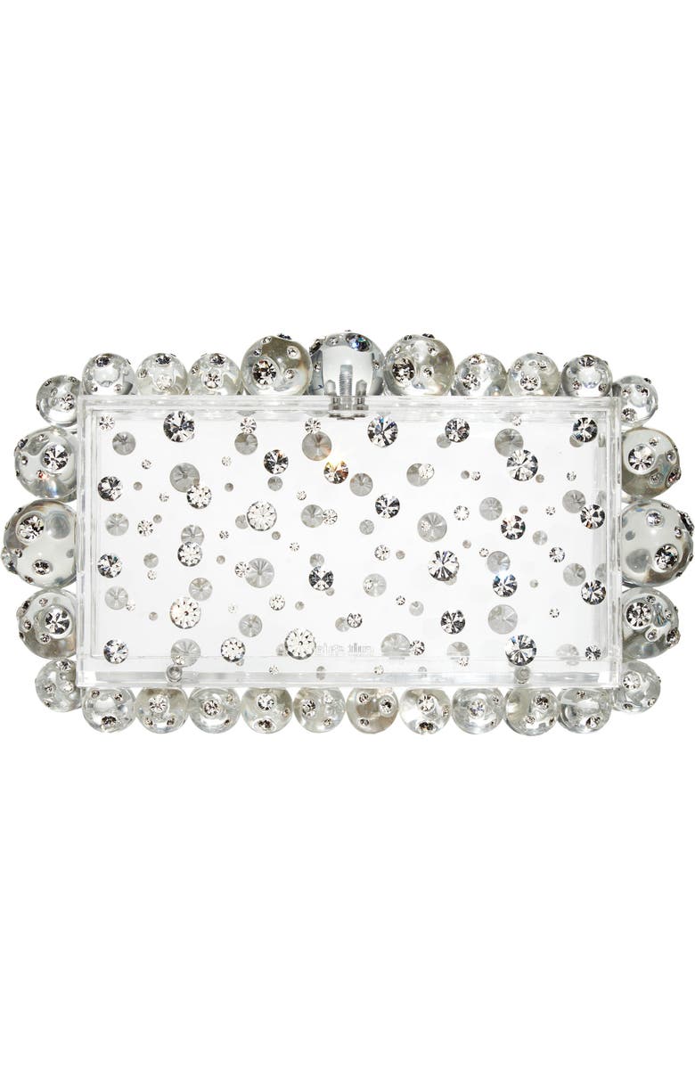 Cult Gaia Eos Embellished Acrylic Box Clutch, Alternate, color,