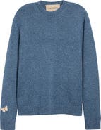 Valentino Butterfly Embroidered Wool Mouline Sweater