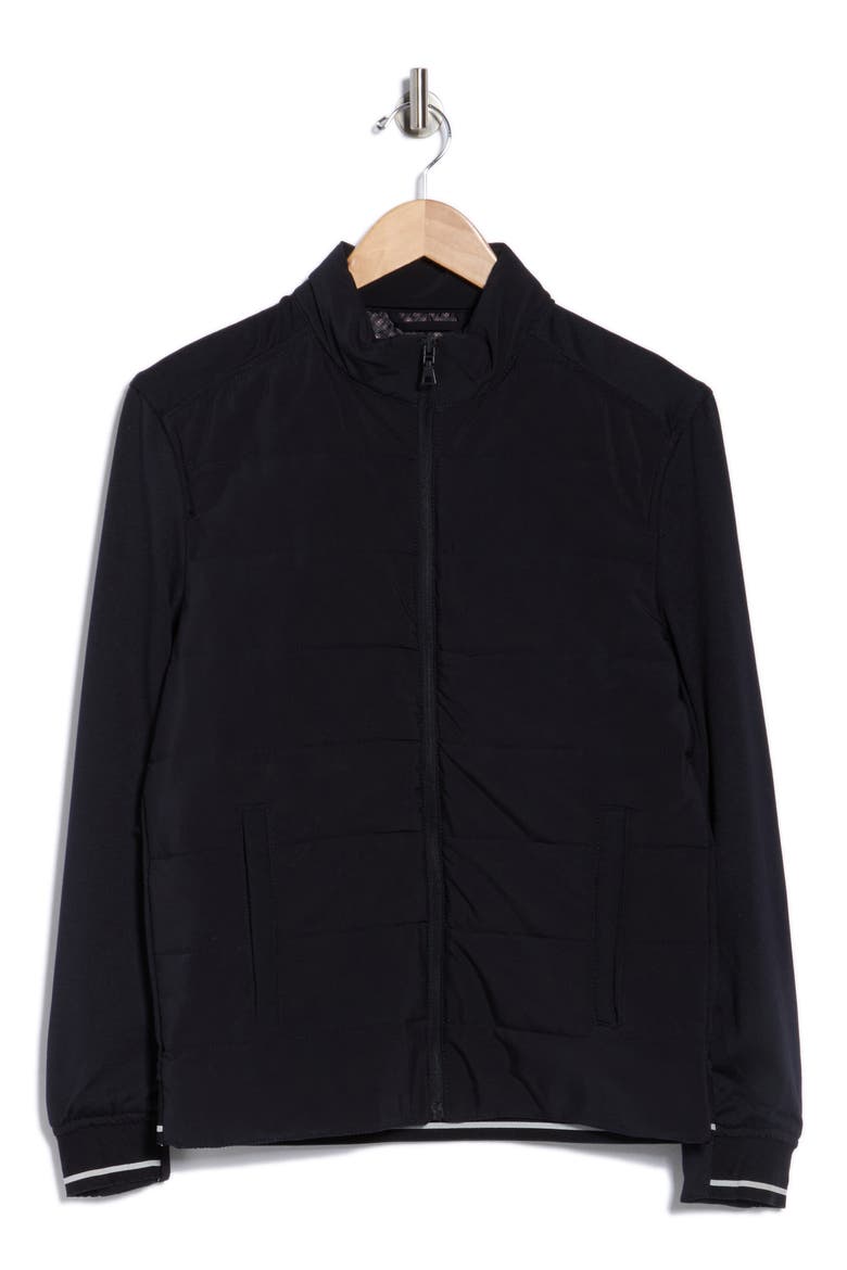 Channel Quilted Jacket, Alternate, color, NAVY