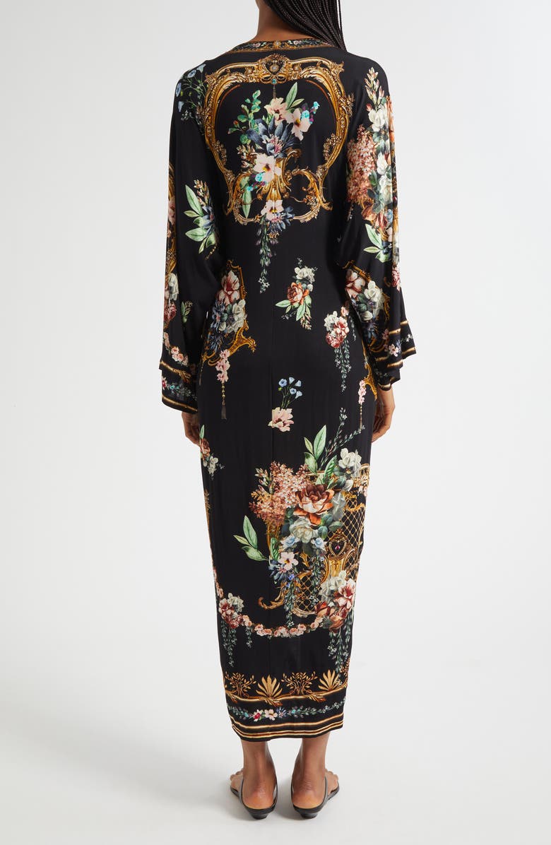 Camilla Noble Endeavors Twist Front Long Sleeve Jersey Dress, Alternate, color, Noble Endeavors