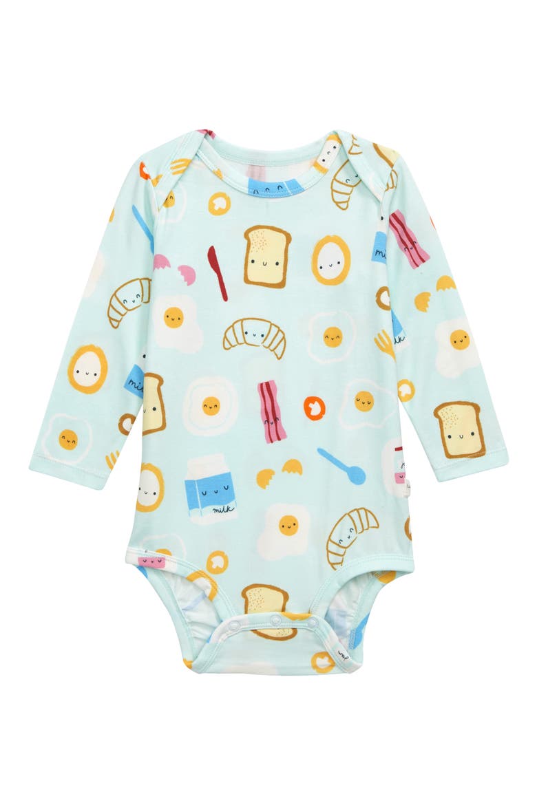 Kids' Long Sleeve Bodysuit, Main, color, BLUE