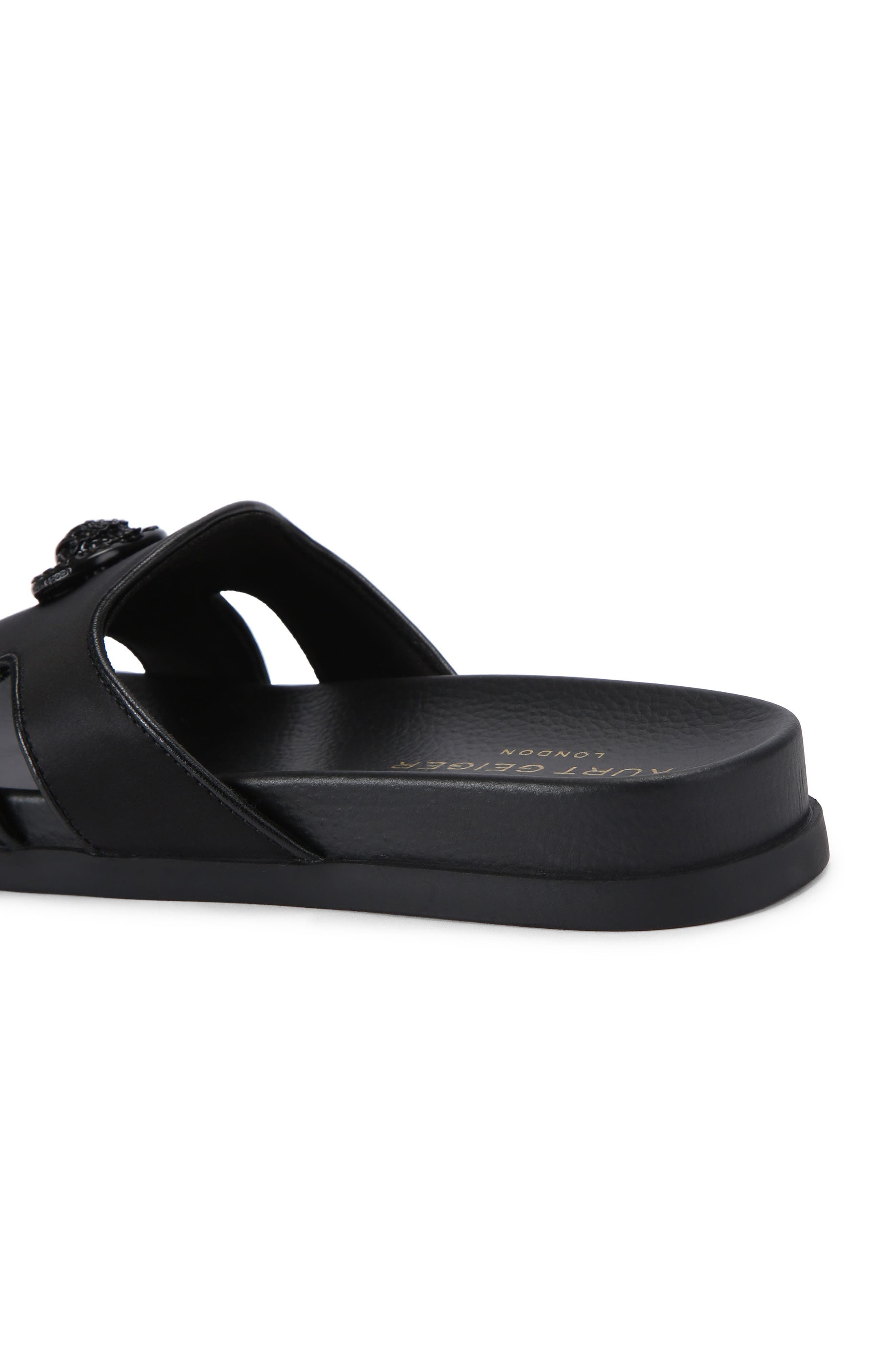 Chelsea Cutout Slide Sandal, Alternate, color, BLACK