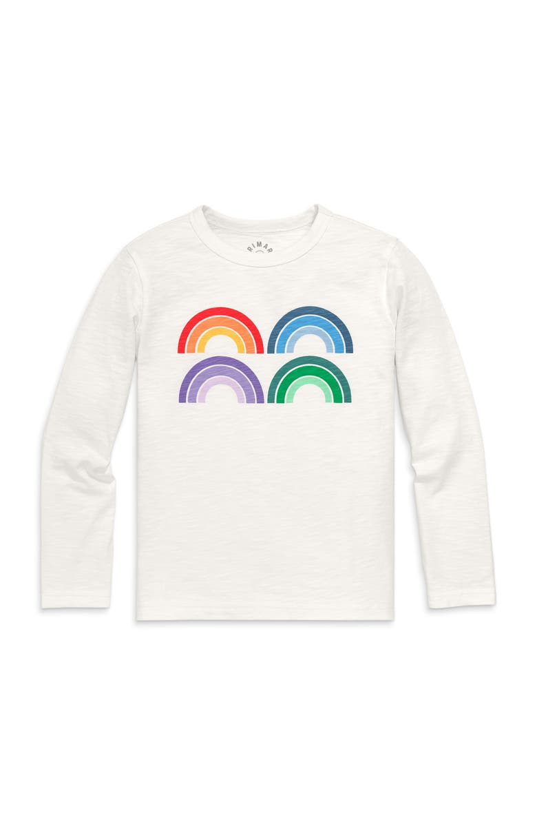Primary Kids Long Sleeve Tonal Rainbow Tee, Main, color,