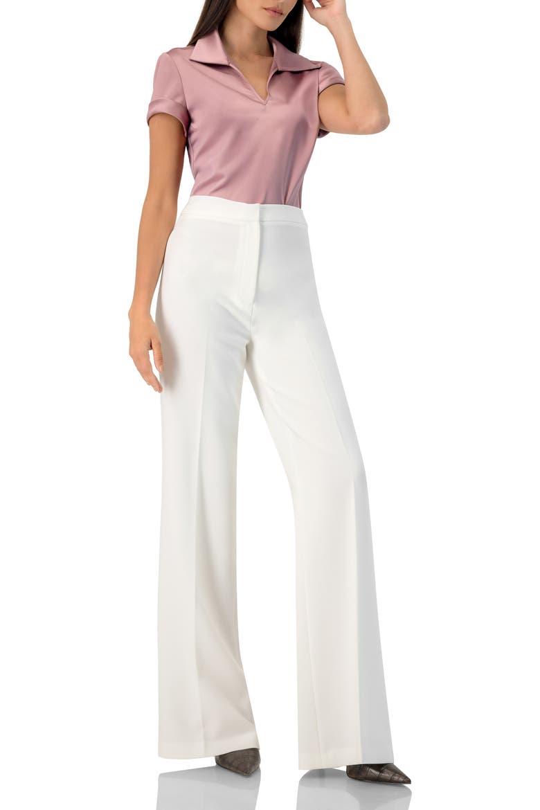 Wide Leg Straight Pants, Alternate, color, Ivory