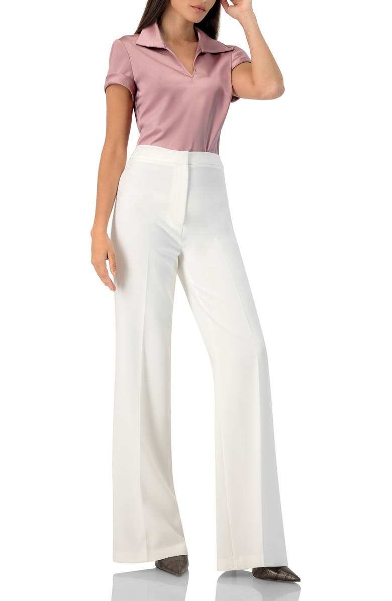 IVONNE Wide Leg Straight Pants, Alternate, color, Ivory
