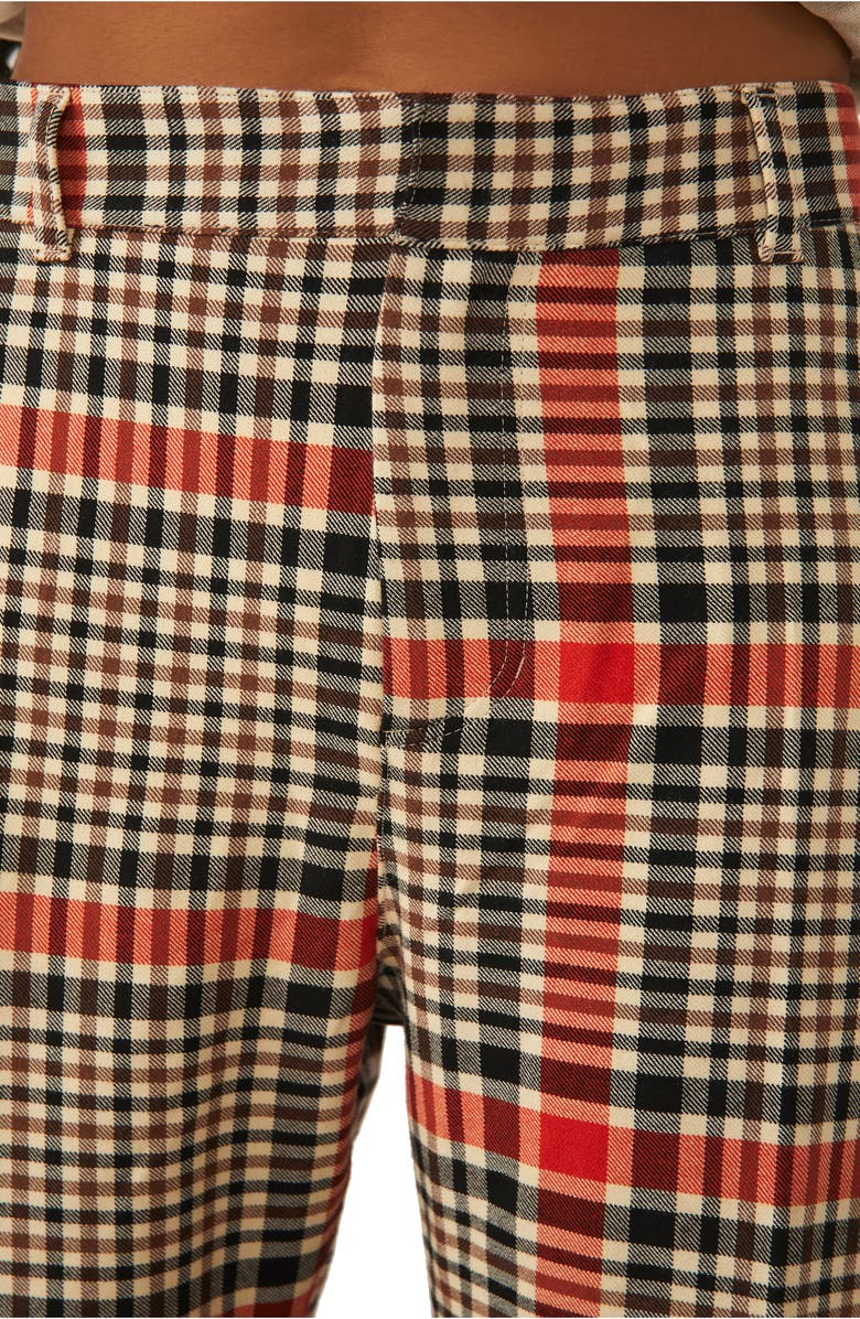 Free People Jules Plaid Wide Leg Pants, Alternate, color,