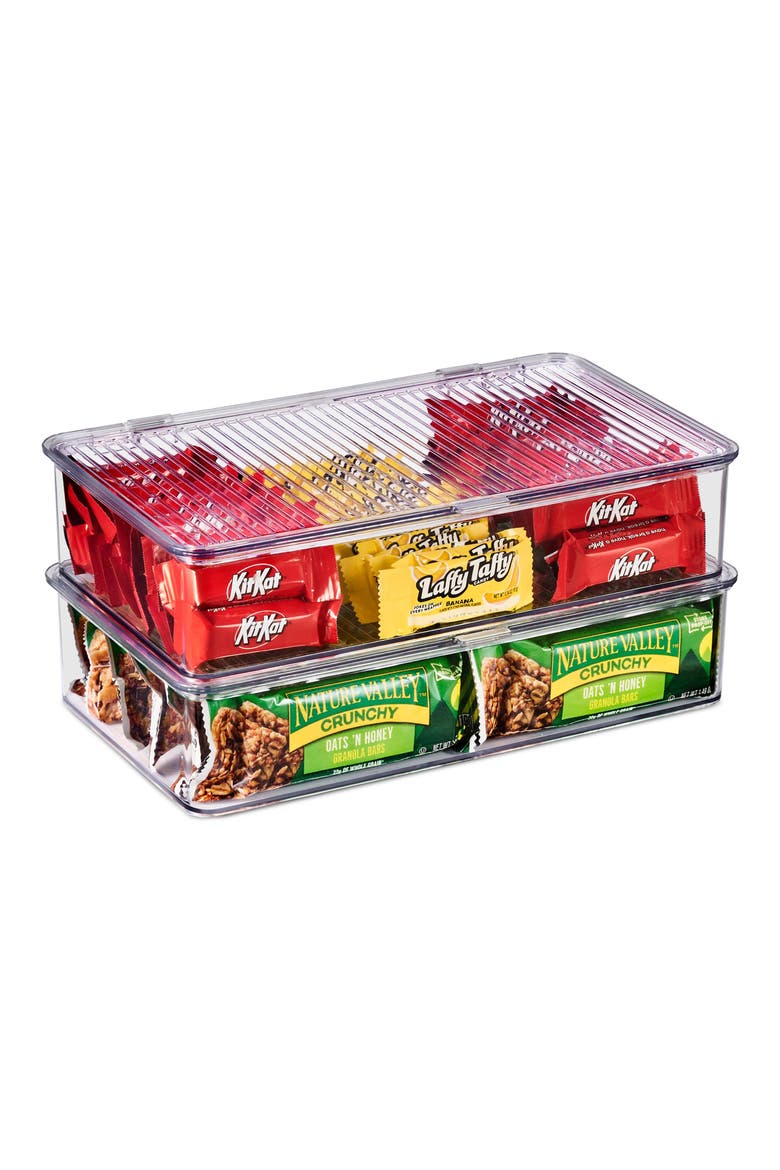 Pantry Storage Bin, Alternate, color, CLEAR
